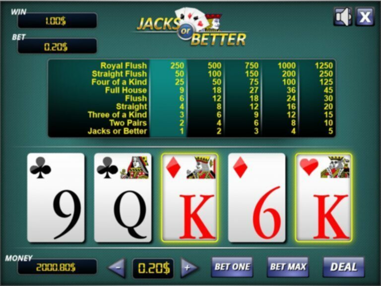 Thumbnail preview for Jacks or Better Video Poker