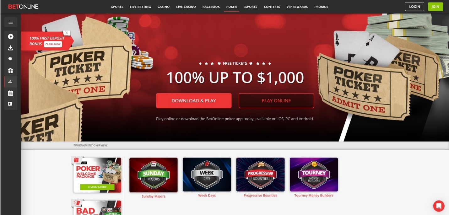 Step 1: Register on BetOnline Poker.